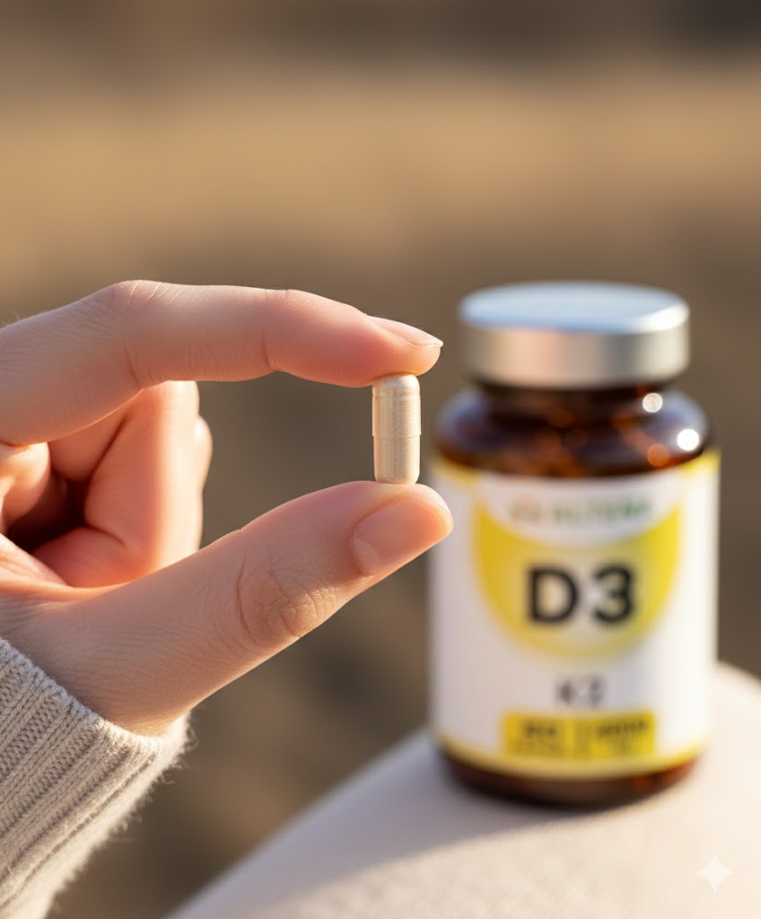Veľkosť kapsuly vitamínu D3 – ALTENA
